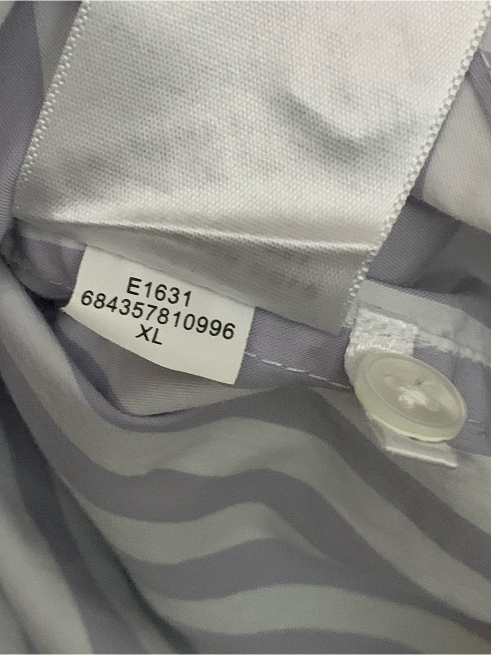 AYR The Deep End classic button down in lavender stripe - Picture 8 of 12